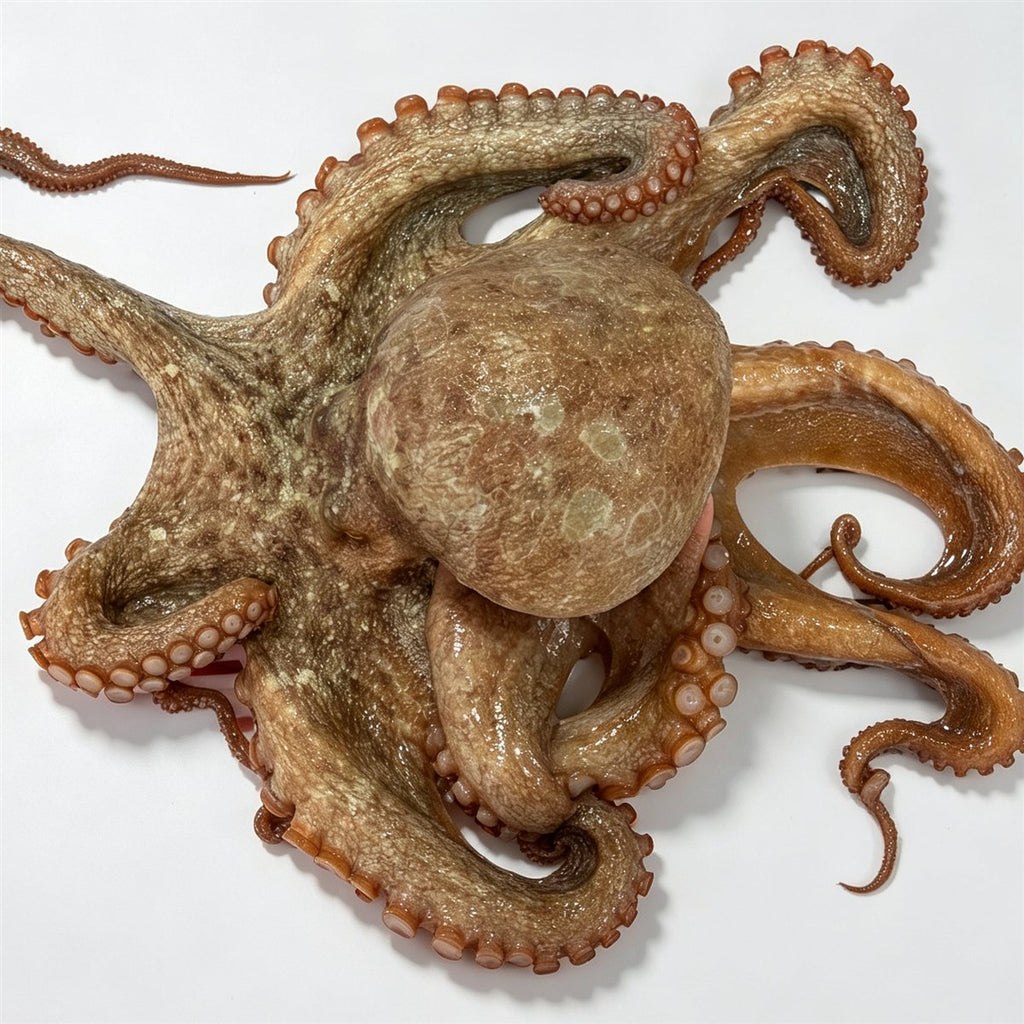 Fresh Whole Octopus, Wild-Caught, Ready to Cook